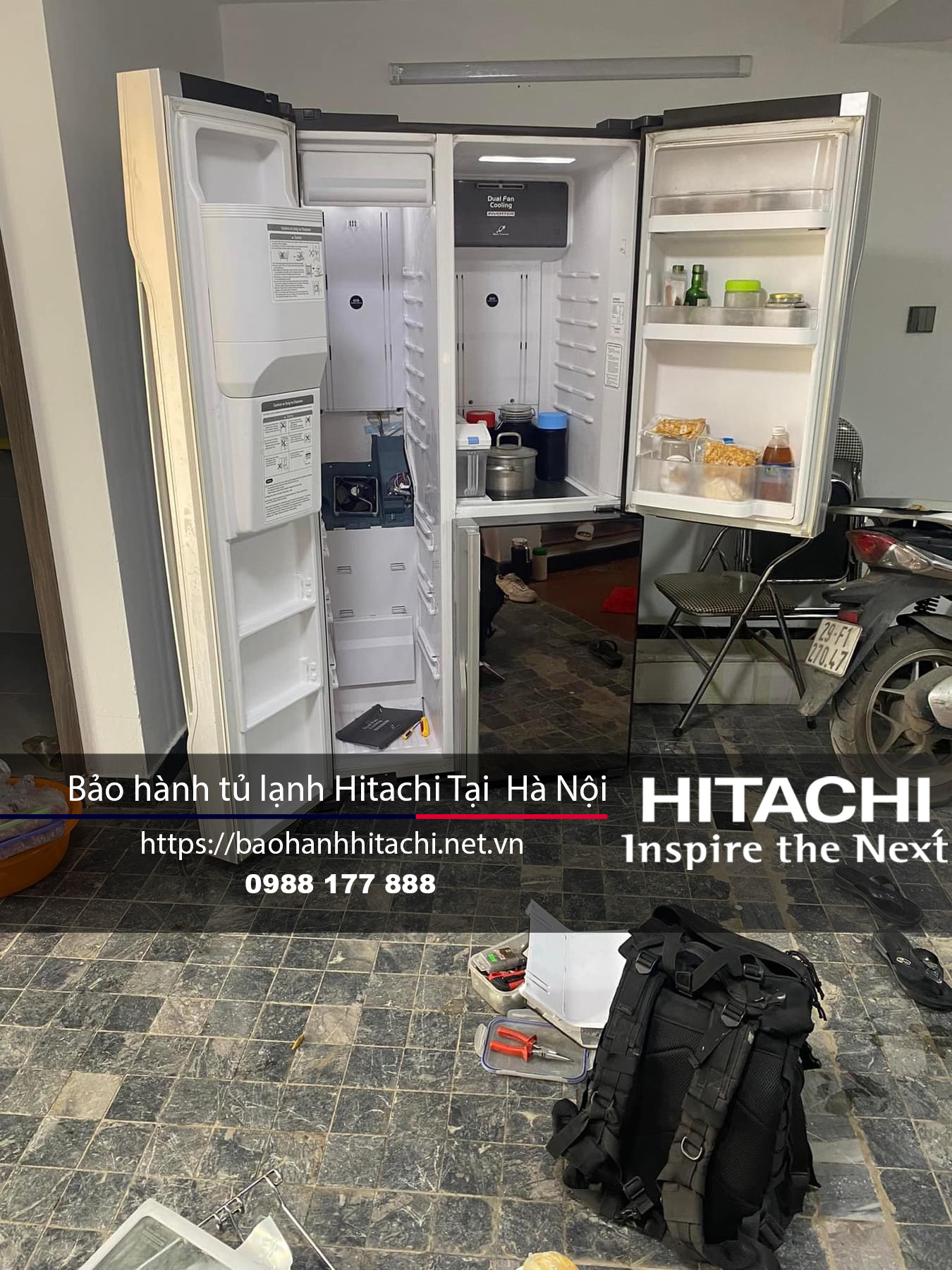 BẢO HÀNH TỦ LẠNH HITACHI TẠI HÀ NỘI